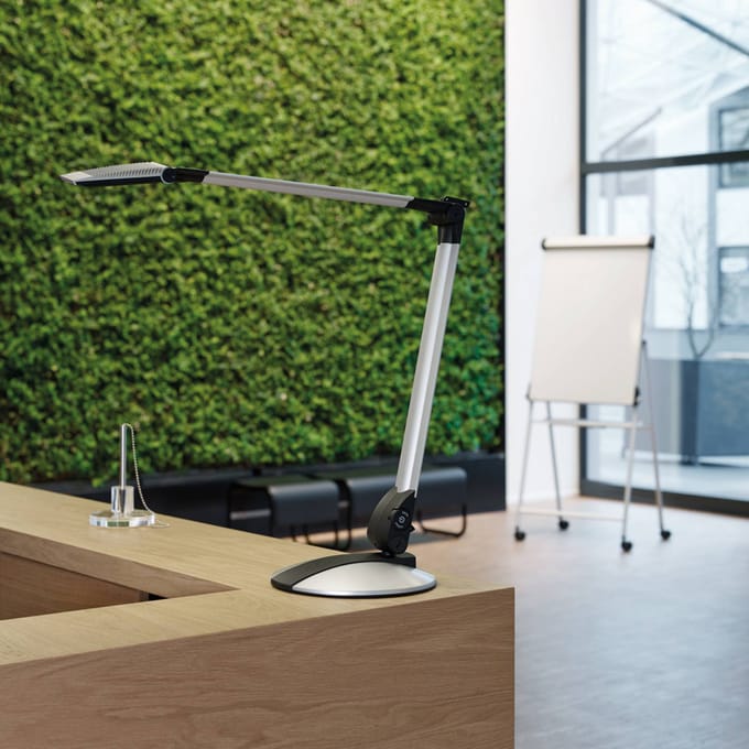 MAULoptimus Bureaulamp - LED - Aluminium - Zilver - Dimbaar - Tafellamp
