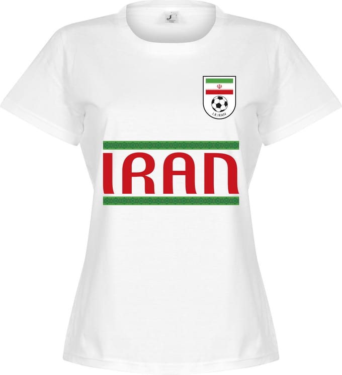 Iran Team T-Shirt - Wit - Dames - S