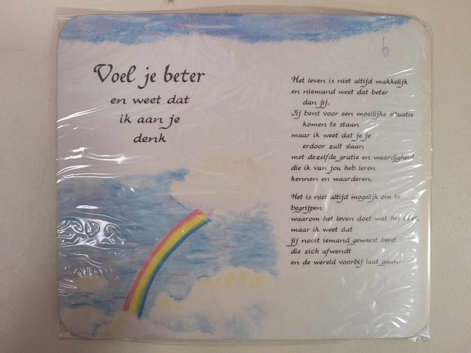 Muismat met prachtige tekst - Mousepad