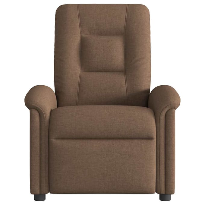 vidaXL - Fauteuil - verstelbaar - stof - bruin