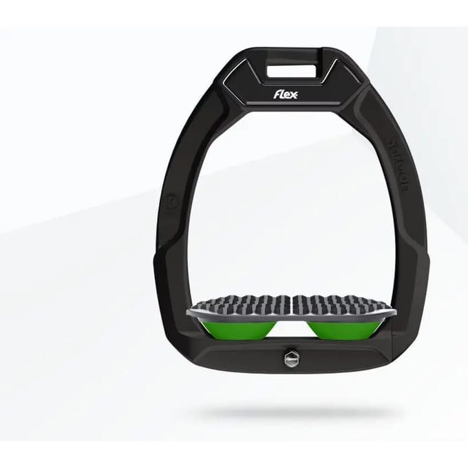 Veiligheidsbeugels voor paardrijden Endurance Zwart/Grijs/Groen Flex-On Safe-On