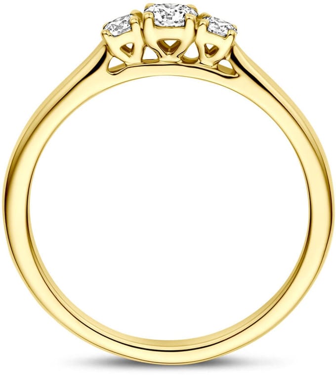 14K Geelgouden Ring Lab Grown Diamant 0.26ct G VS – 4034952
