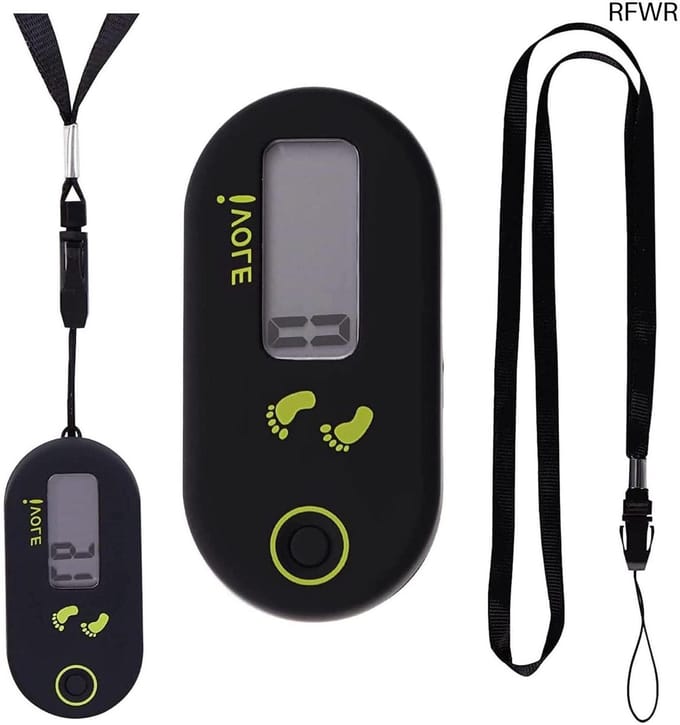 Stappenteller Digitaal - Mini Tracker - Dagelijkse Activiteit - 3D Sensor Nauwkeurig - 67 mm - Zwart