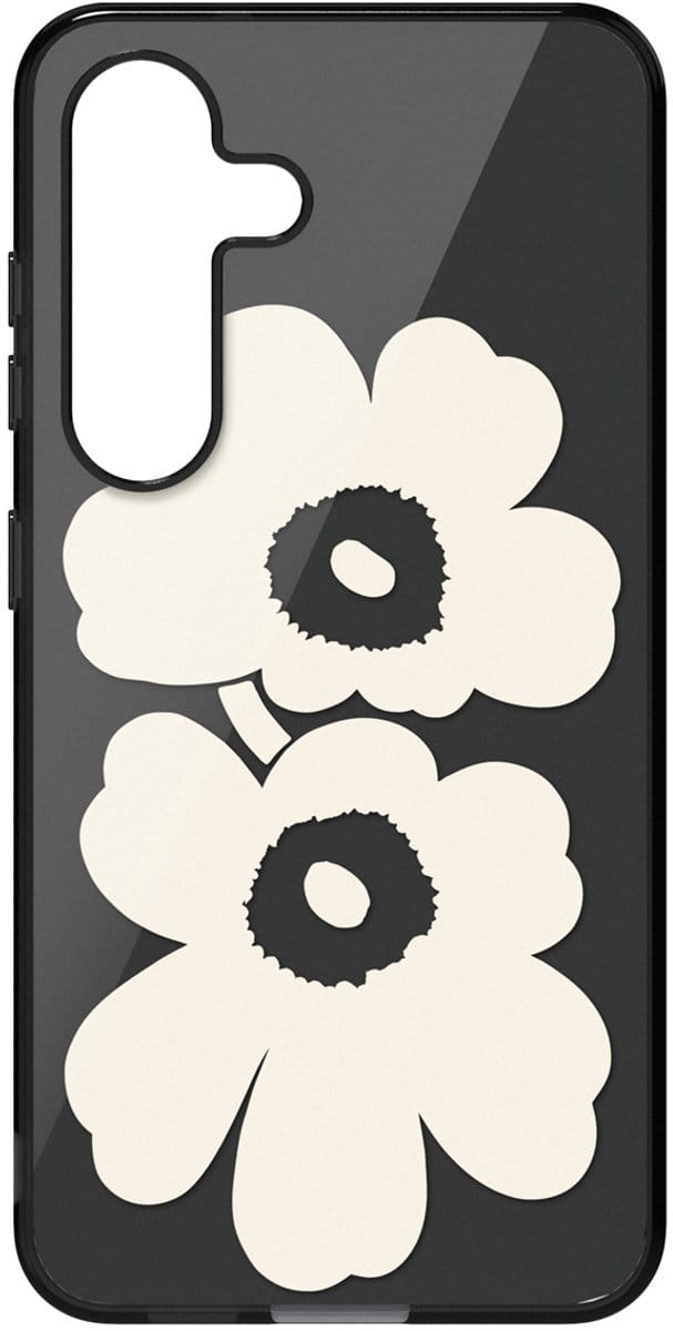 Samsung Galaxy S25 Hoesje - Unikko Hybrid Case - Marimekko - Cream