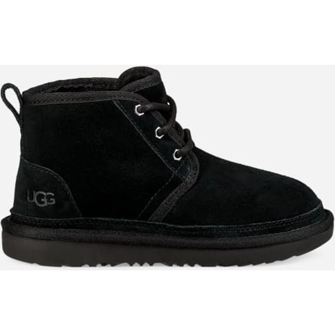 UGG® Neumel II for Kids in Black, Size 1, Suede/Polyester/Cotton