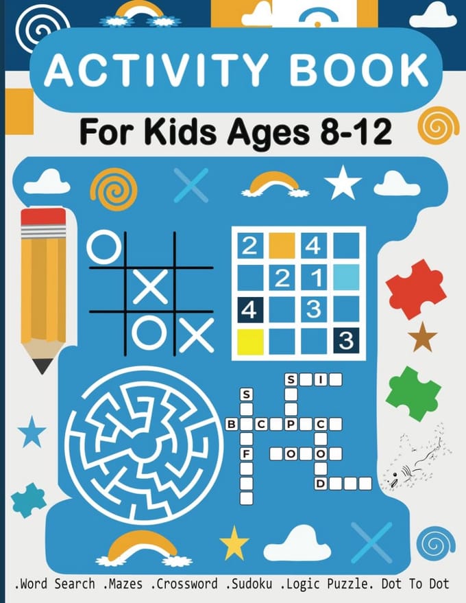 Activiteitenboek voor Kinderen 8-12 jaar: Boordevol Puzzels en Spellen