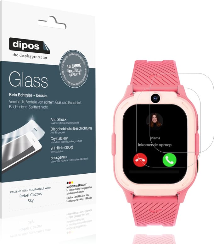 dipos – 2x Pantserfolie geschikt voor Rebel Cactus Sky | 9H Screenprotector