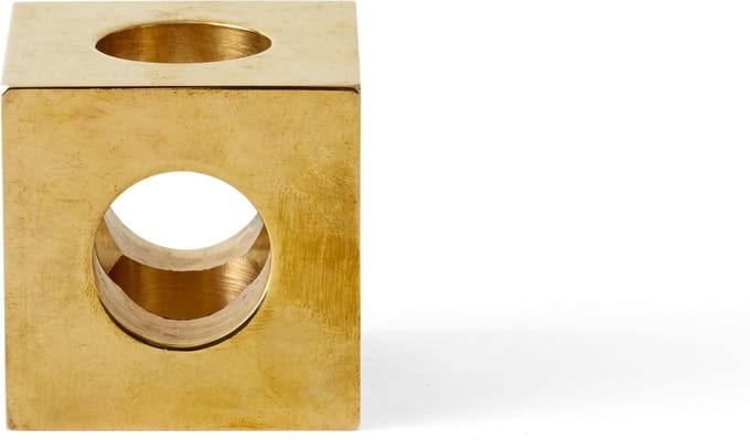 Menu Cube kandelaar messing