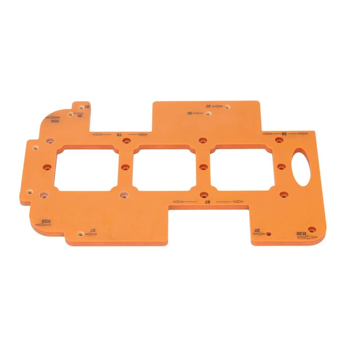 Schakelaar Stopcontact Onderdoos Sjabloon 7x7cm Gat Multifunctioneel R20 R25 R30 Hoekradius Sjabloon