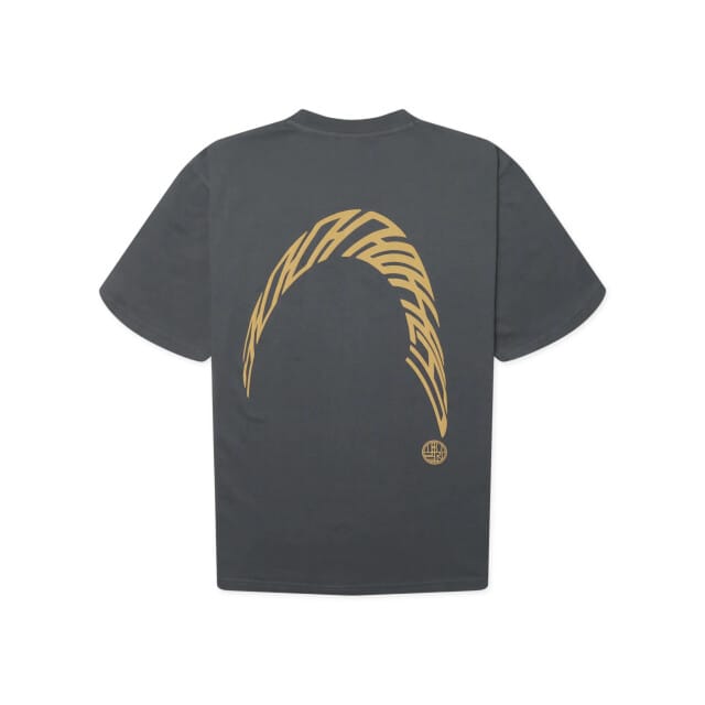 Woodbird Wbbaine warp tee 2626-416 slate blue
