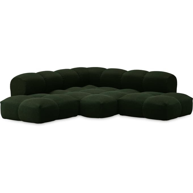 Objekte unserer Tage zander Sofa Design 10 (4 -zit) - Hug Me 032 Moosgrün