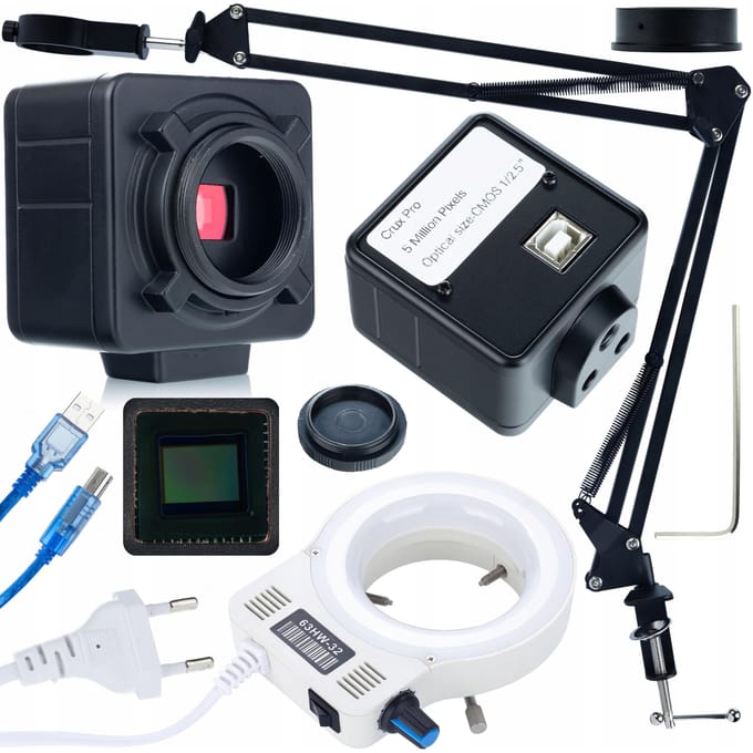 Rosfix Set Verstelbare Microscooparm ODM-180X - 32xLED Ringverlichting Dimbaar