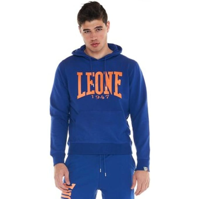 Sweaters Leone 1947 Man Hoody Fleece Big Logo Not Brushed