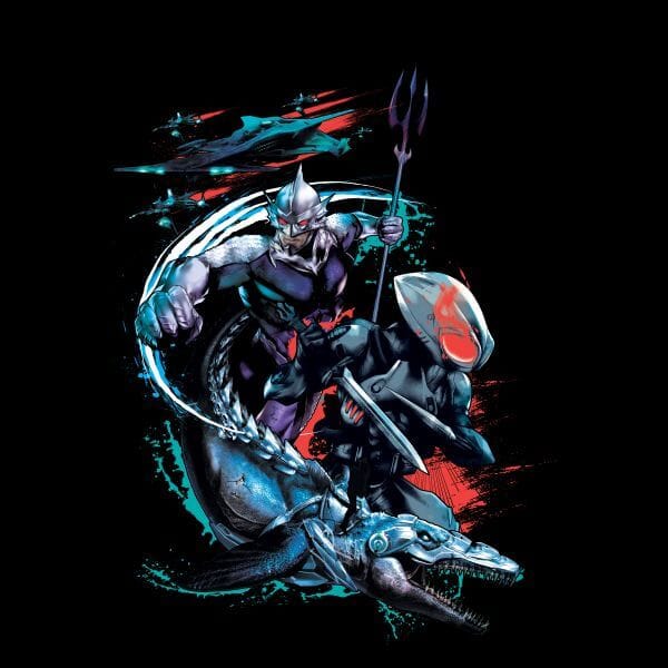 Aquaman Black Manta & Ocean Master dames t-shirt - Zwart - S