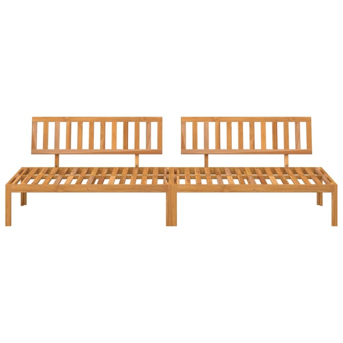 vidaXL Tuinmiddenbanken 2 st pallet massief acaciahout