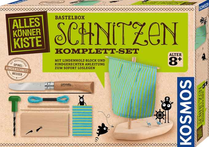 Kinder wood carving knutselset
