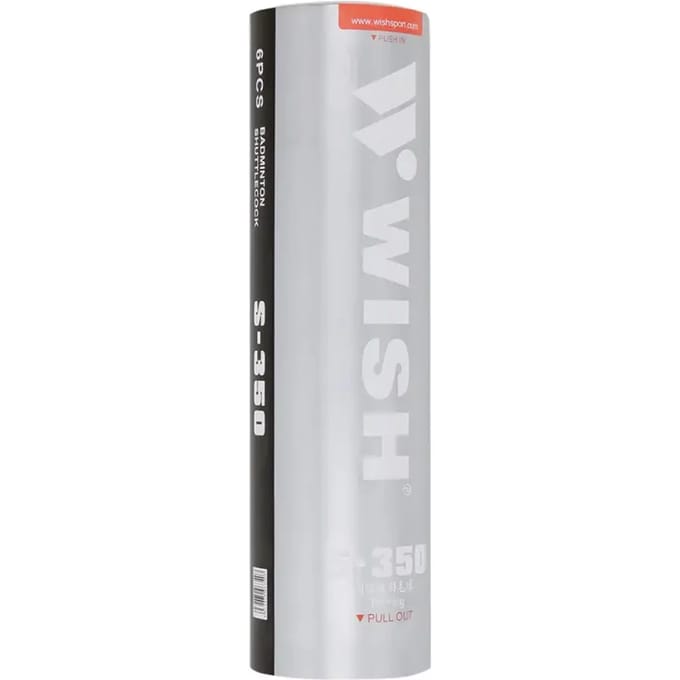 Wish S-350 Serie - Nylon Shuttlecock - 6 stuks - EVA en PVC