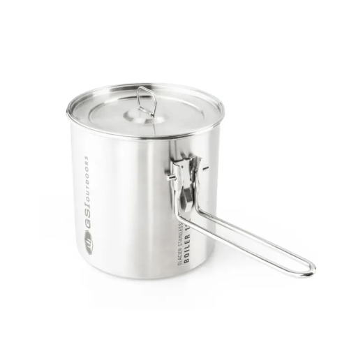 GSI Outdoors Gacier Stainless Steel Kookpan 1.1 L (Maat - 1,1 L, Kleur - RVS)