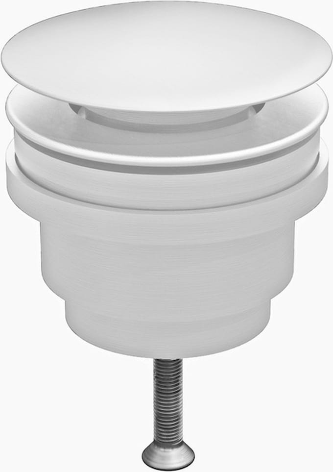 Clickwaste afvoerplug mat wit 5/4 zonder overloop