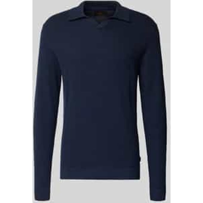 JACK&JONES - JPRBLURILEY KNIT SPLIT NECK LS SN - Heren - Polo's