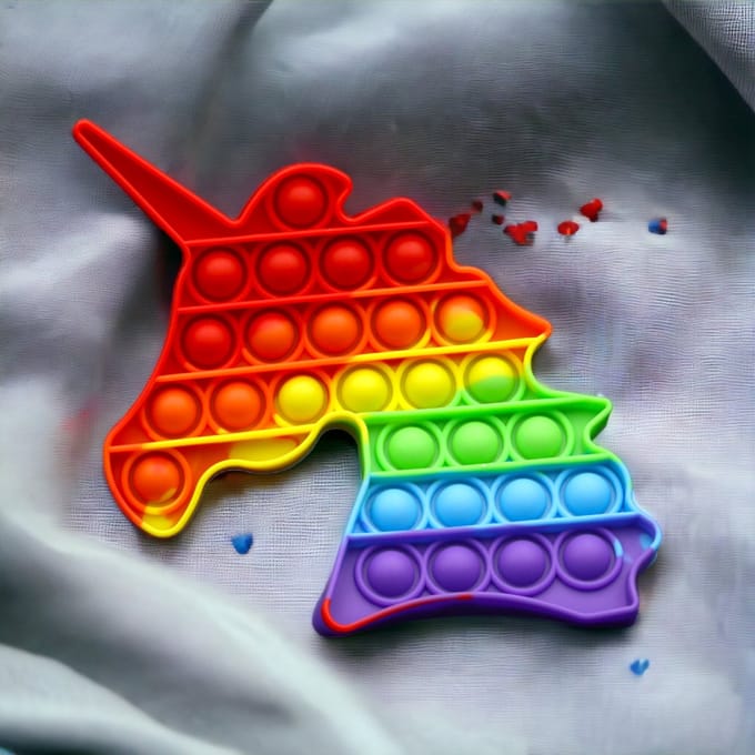 Klikkopers® - Fidget Toys - Pop It - Unicorn - Eenhorn Pop It