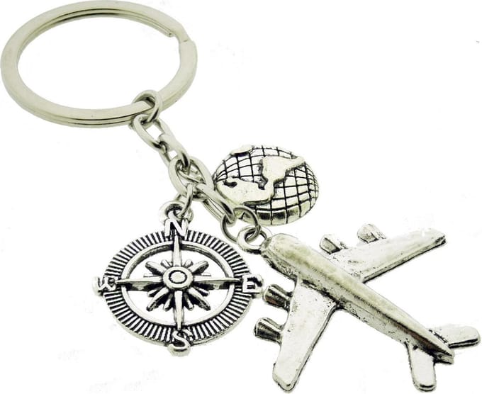 Travel Around The World sleutelhanger