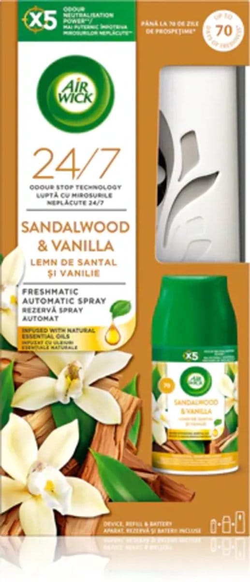 AIR WICK FRESHMATIC STARTSET VANILLA&SANDALWOOD