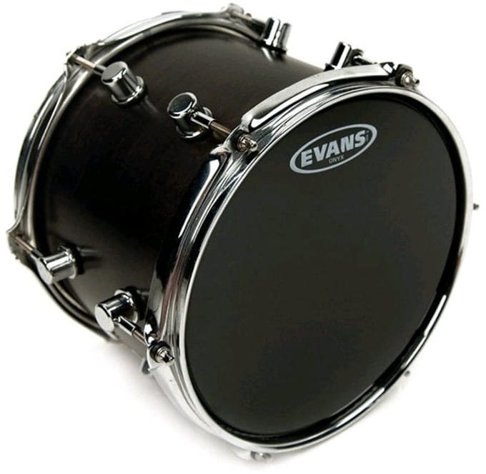 Evans B06ONX2 Black Onyx 6" Tom Batter - Tom vel