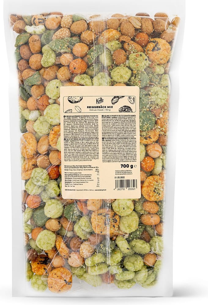 KoRo | Rijstcrackermix pinda-wasabi 700 g