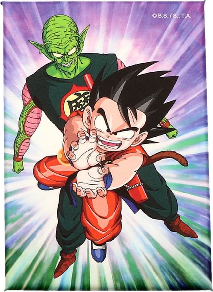 Dragon Ball: King Piccolo and Goku Rectangular Magnet