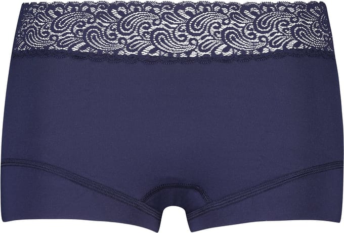 RJ Pure Color Dames Short Kant Donkerblauw S