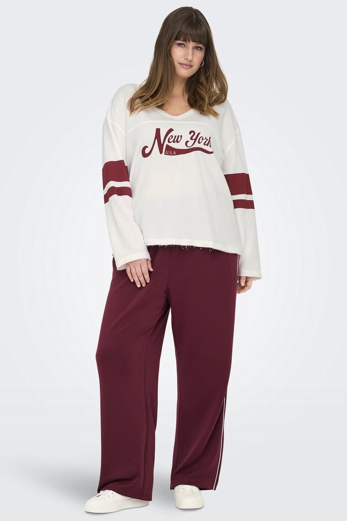 ONLY CARMAKOMA - CARLETT WIDE PANTS SWT JRS - Dames - Leggings