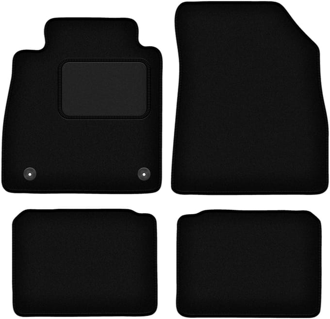 Zwarte veloursmatten voor: Nissan Micra K14 hatchback (2017-)