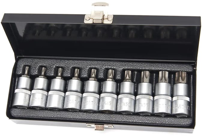 HBM 10 Delige 1/2 inch TORX Doppenset