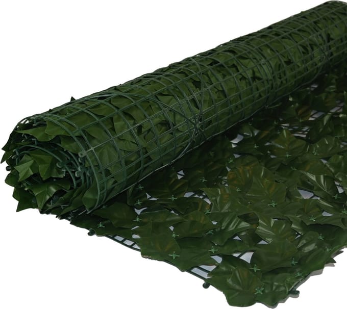 TuinChamp Balkonscherm groene bladeren 100x300 cm