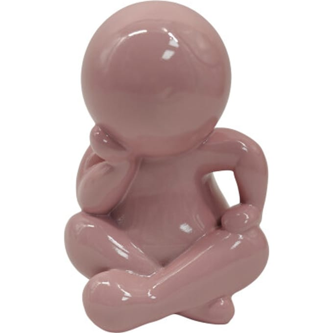 Present Time - Beeld Amigo Sitting Medium - Roze - 11,3x10,2x16,3 cm