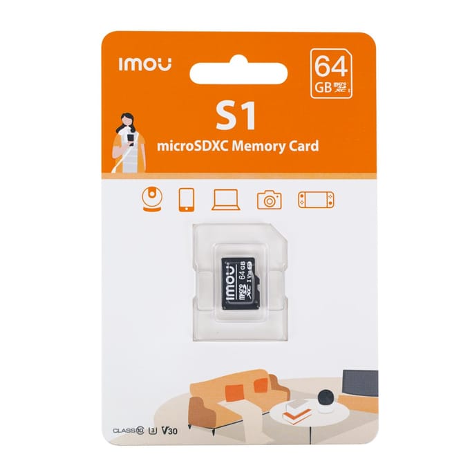 Imou 64Gb Microsd-Geheugenkaart Voor Sdxc 10/U3-Camera Met Een Snelheid Van 95 Mb/S