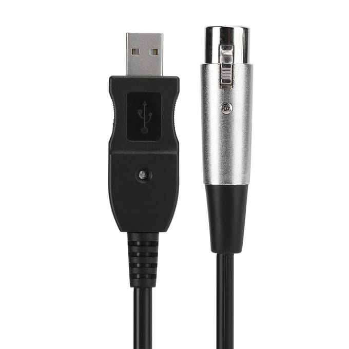 Microfoon Mic Link Kabel Adapter USB naar XLR Microfoon Link Kabel Snoer 3 Meter