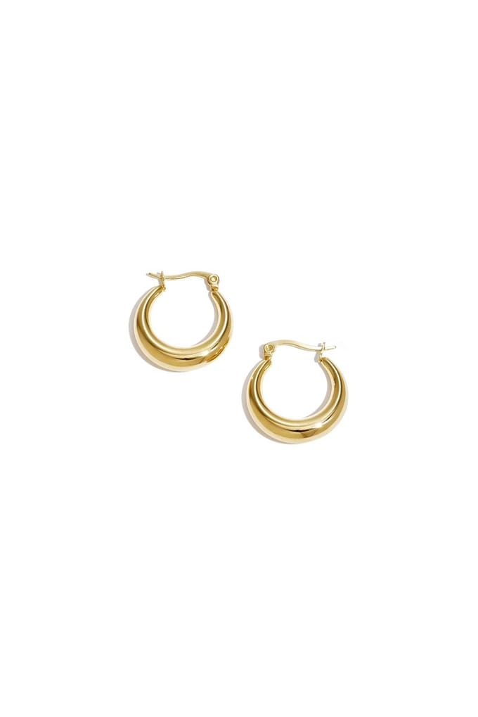 Gouden basic oorbellen - Stainless steel - waterproof