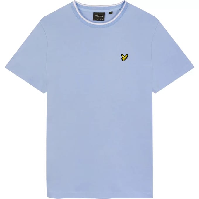 T-shirt met bies Lyle & Scott