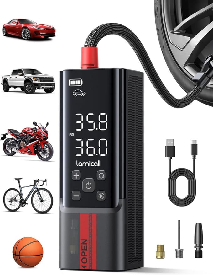 DailySupplies® Autobanden Pomp - Elektrische Fietspomp - Compressor - Luchtcompressor