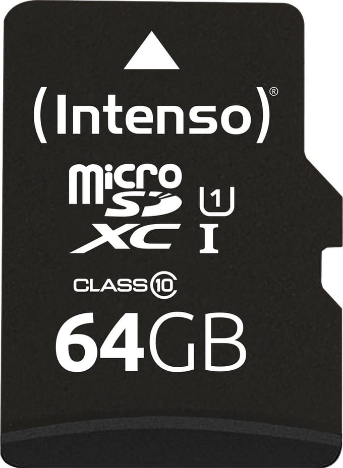 Intenso 64GB microSDXC Performance microSD-kaart 64 GB Class 10 UHS-I Waterdicht