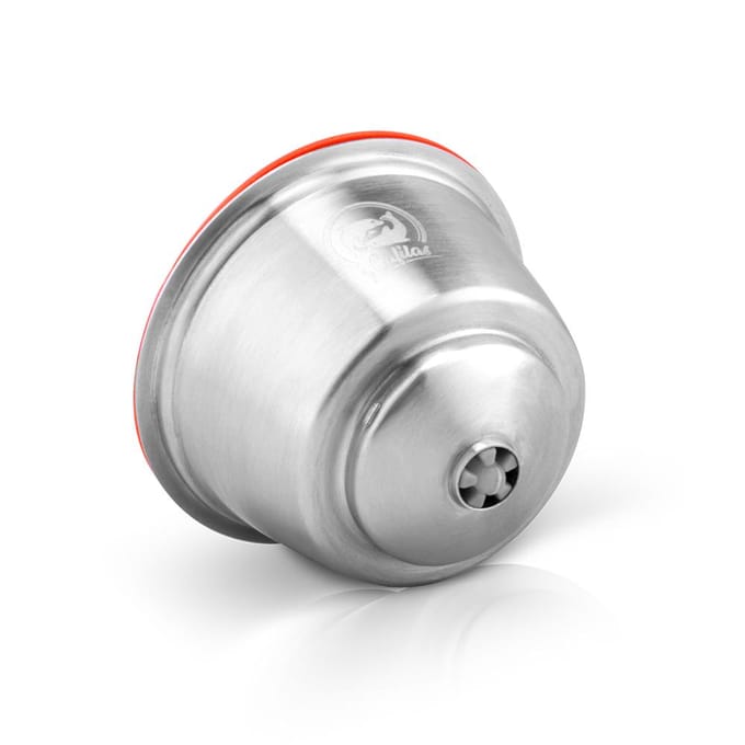 Herbruikbare melkcapsule van roestvrij staal met melkcapsule, zilver