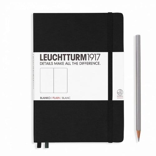 Leuchtturm1917 notitieboekje medium a5 blanco zwart