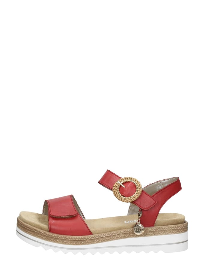 Remonte Sandalen Plat Sandalen Plat - Rood - Maat 36