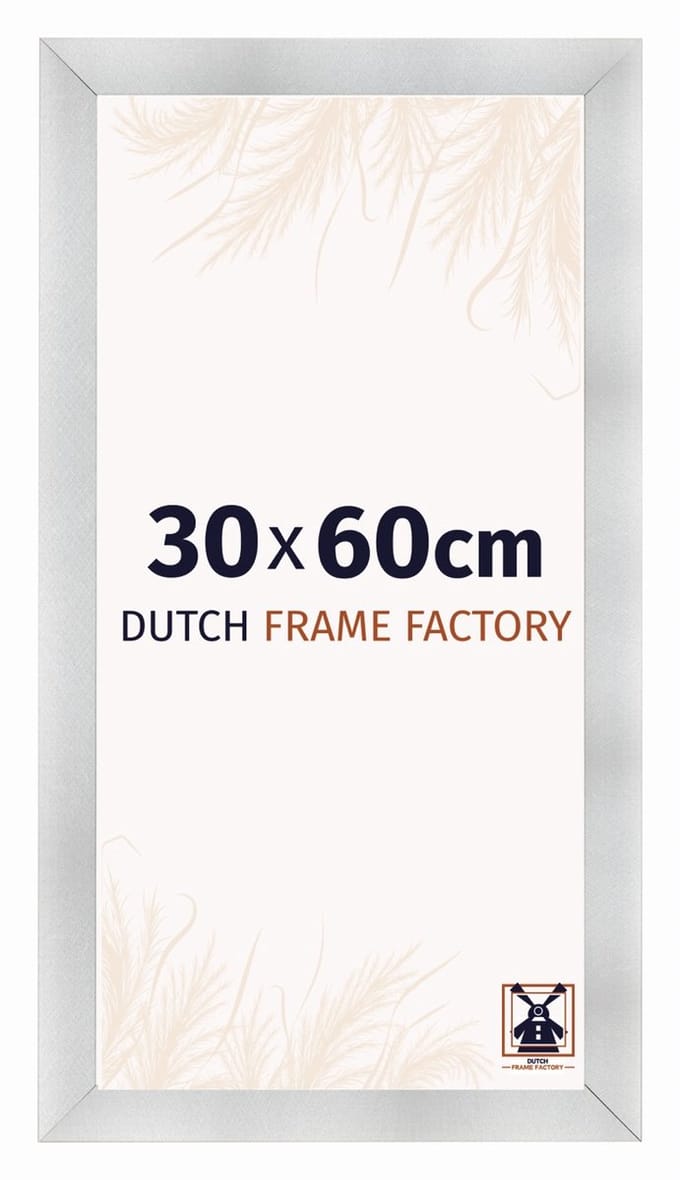 Fotolijst 30x60 cm - MDF - Aluminium Geborsteld - Praag