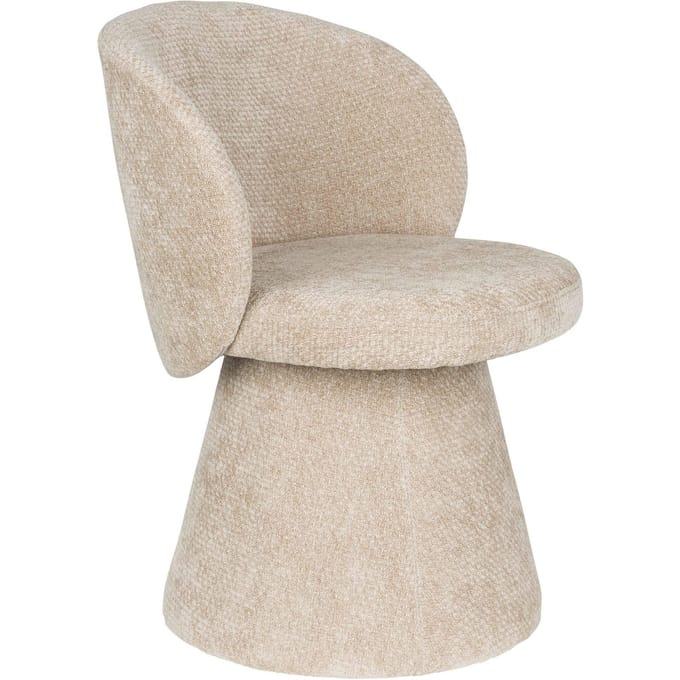 Housecraft Living Milly Eetkamerstoel Bouclé Taupe