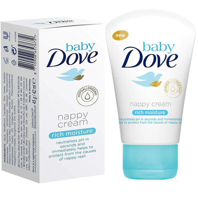 Hydraterend en voedend Dove Baby Rich Moisture Luierscrème