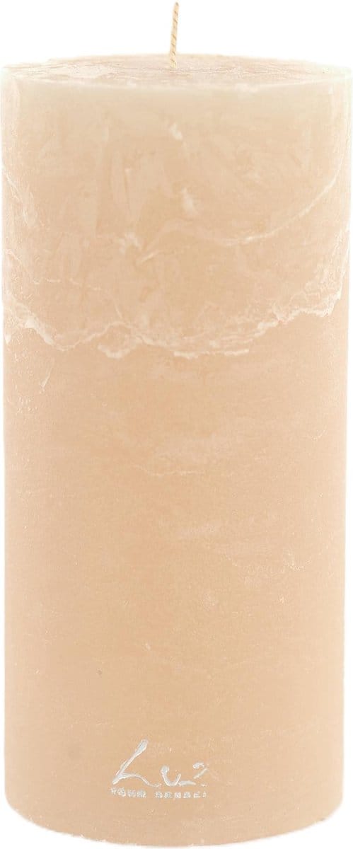 Rasteli Luz Your Kaars Cilinder Beige-Crème D 9 cm H 19 cm