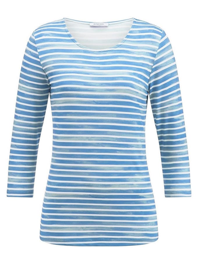 Shirt ronde hals Van Peter Hahn wit